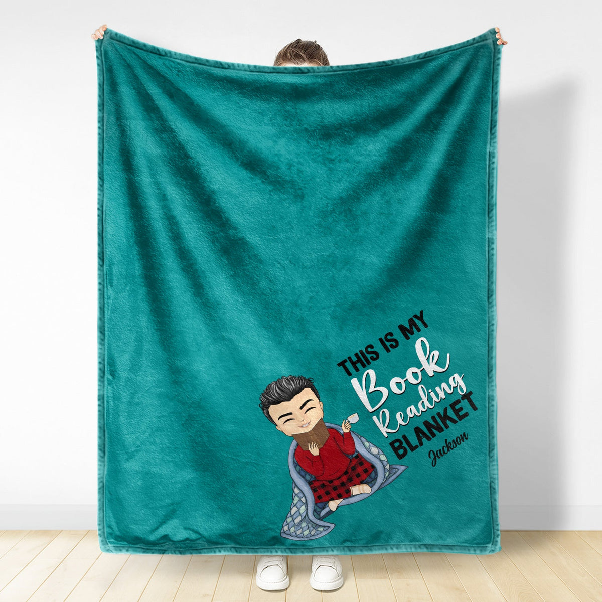 My Reading Blanket Gift For Book Lovers Personalized Fleece Blanke