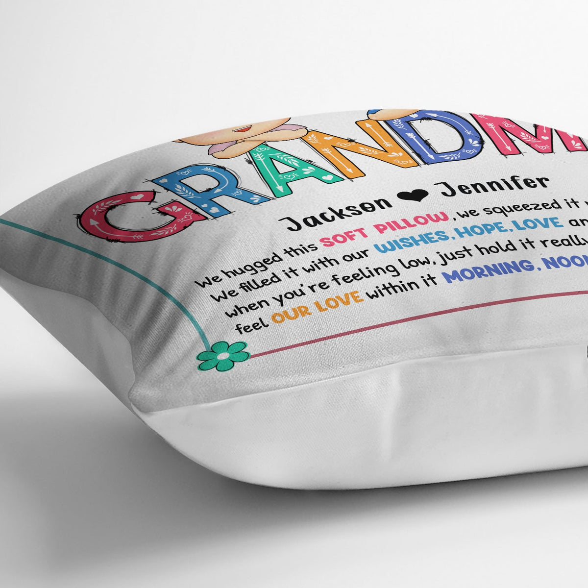 Grandma Nana I Hug This Pillow - Gift For Grandparents - Personalized Pillow