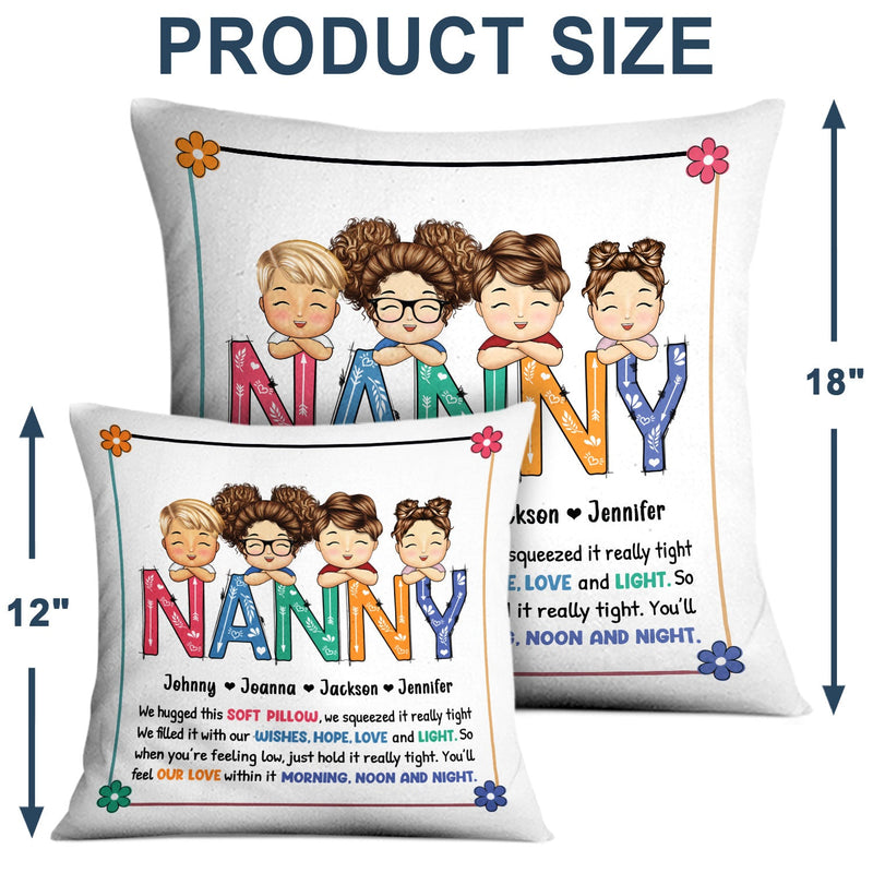 Grandma Nana I Hug This Pillow - Gift For Grandparents - Personalized Pillow