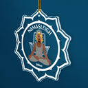 Namasleigh - Cadeau de Noël pour les amateurs de yoga - Décoration acrylique personnalisée