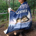 Snuggle Weather - Gift For Couples - Personalized Fleece Blanket