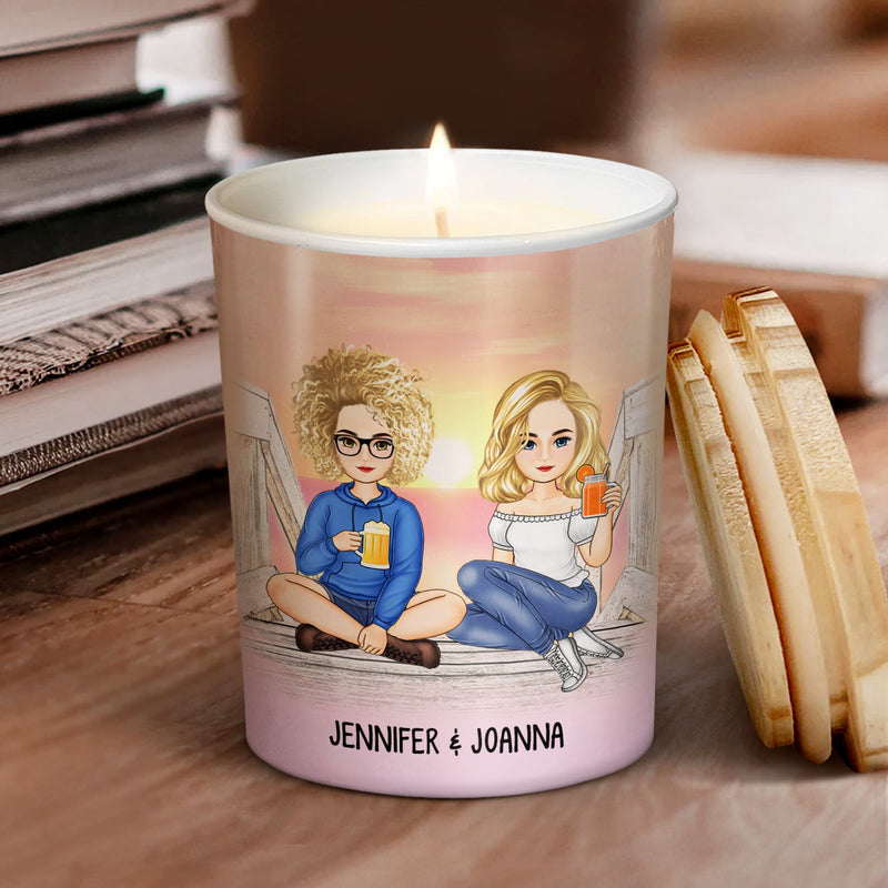 Like This Candle - Gift For Bestie - Personalized Scented Candle With Wooden Lid