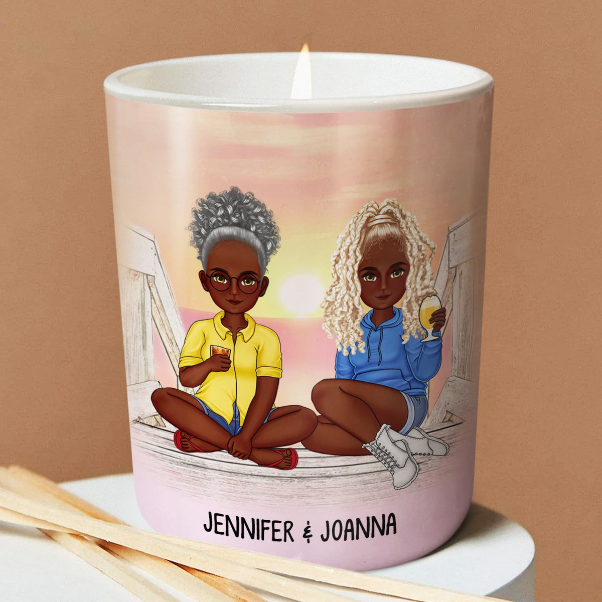 Like This Candle - Gift For Bestie - Personalized Scented Candle With Wooden Lid