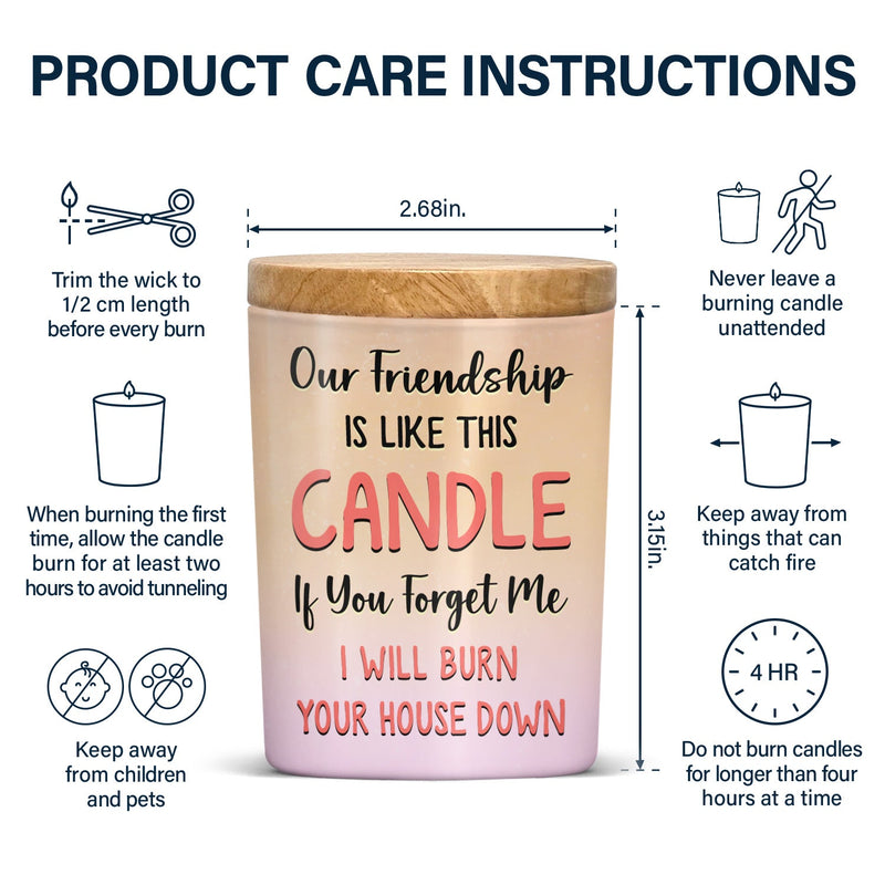 Like This Candle - Gift For Bestie - Personalized Scented Candle With Wooden Lid