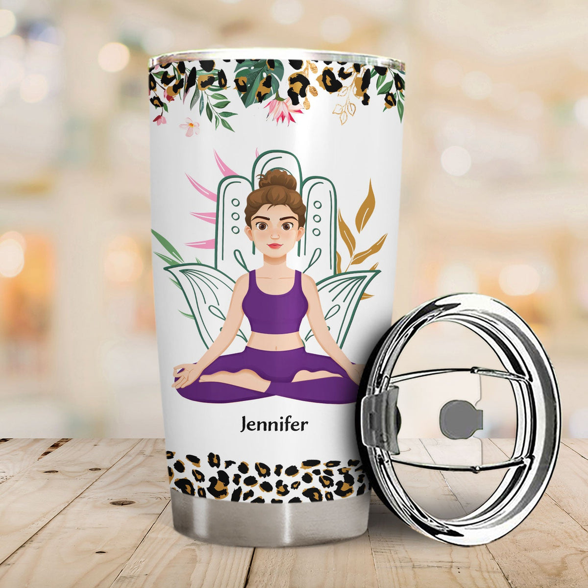 Yoga A Wise Woman Once Said - Gift For Yoga Lovers - Personalized Tumbler
