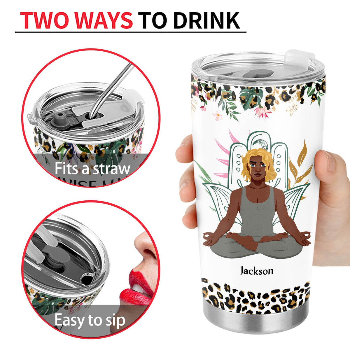 Yoga A Wise Woman Once Said - Gift For Yoga Lovers - Personalized Tumbler