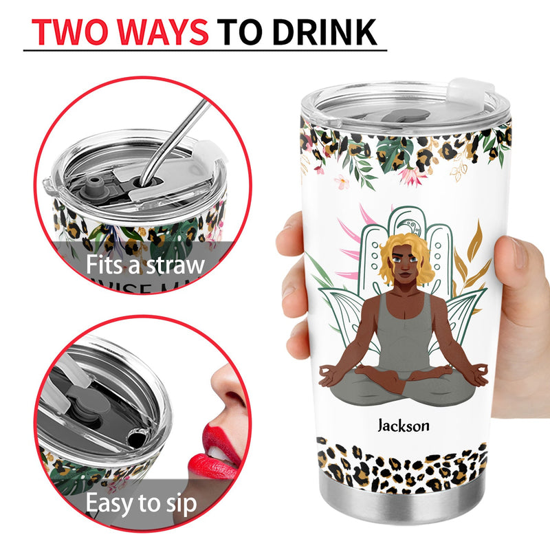 Yoga A Wise Woman Once Said - Gift For Yoga Lovers - Personalized Tumbler