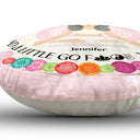 Peace, Love And Light - Gift For Yoga Lovers - Personalized Round Pillow