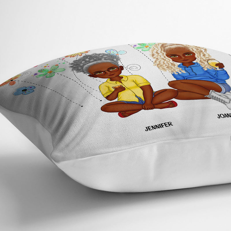Sisters Forever - Gift For Sisters And Best Friends - Personalized Pillow