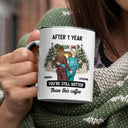 Christmas Couple After Years Hotter Than This Coffee - Gift For Couples - Personalized Accent Mug