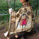 Lire facilement distrait par les chiens et les chats - Cadeau pour les amoureux de la lecture et des animaux - Couverture polaire personnalisée