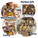 Lire facilement distrait par les chiens et les chats - Cadeau pour les amoureux de la lecture et des animaux - Couverture polaire personnalisée