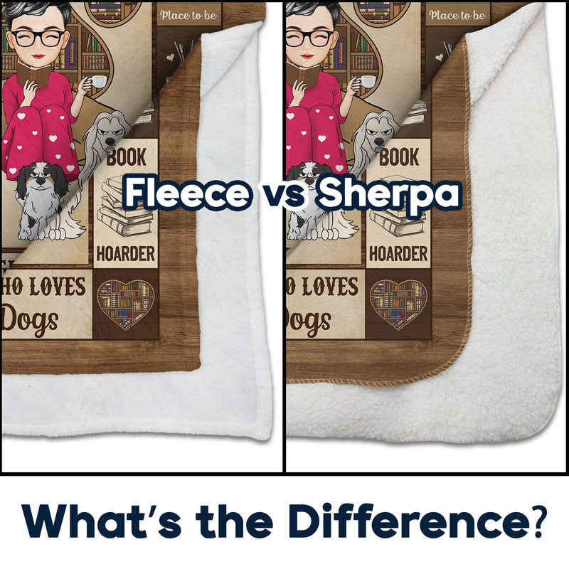 Lire facilement distrait par les chiens et les chats - Cadeau pour les amoureux de la lecture et des animaux - Couverture polaire personnalisée