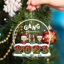 2023 Besties Siblings Forever - Personalized Custom Shaped Acrylic Ornament