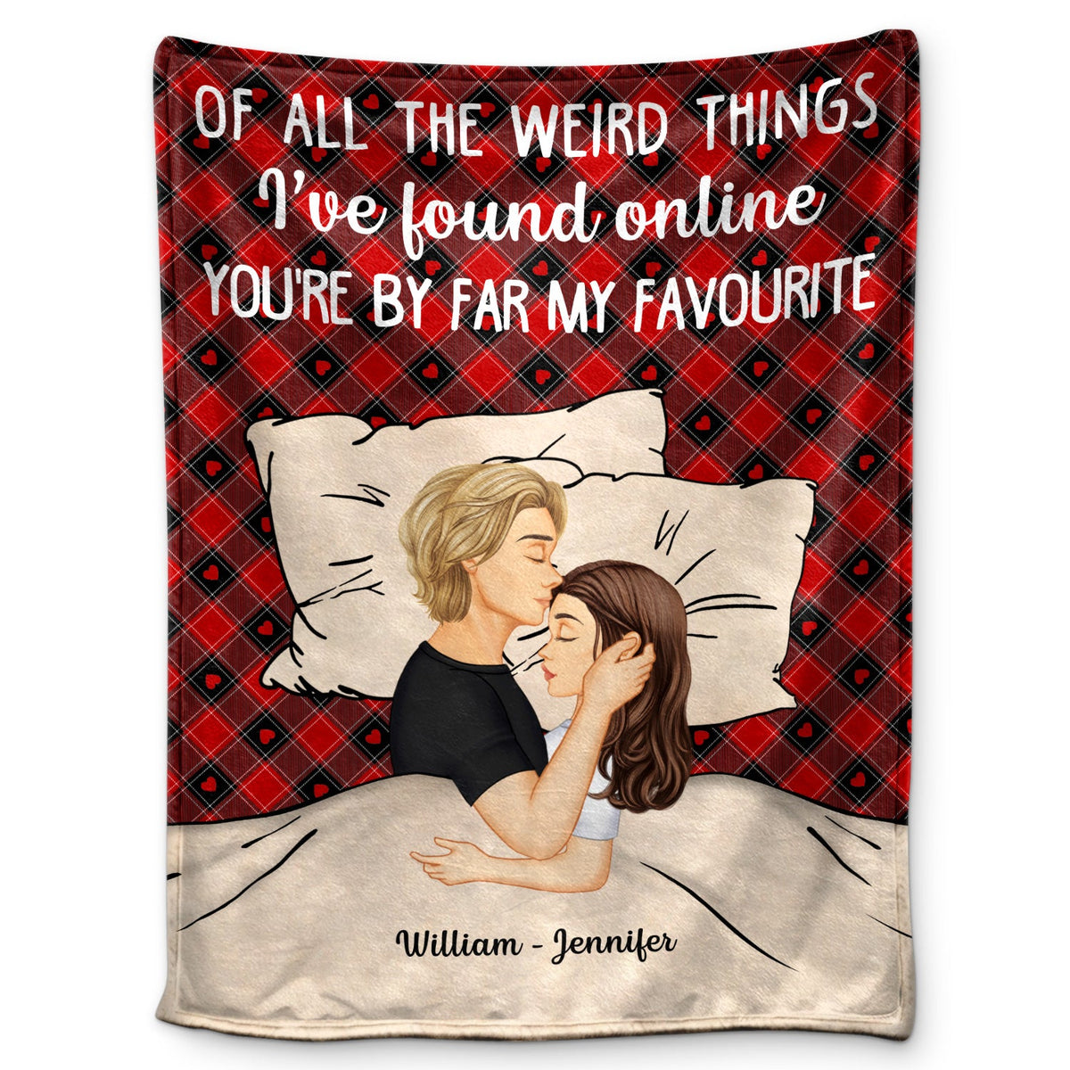 Couple You Are My Favorite By Far - Gift For Couples - Personalized Fleece Blanket