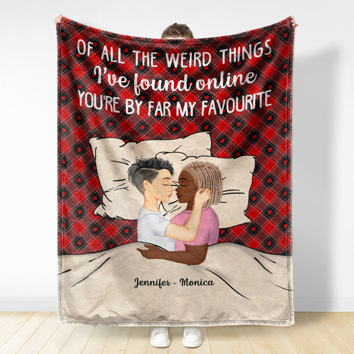 Couple You Are My Favorite By Far - Gift For Couples - Personalized Fleece Blanket