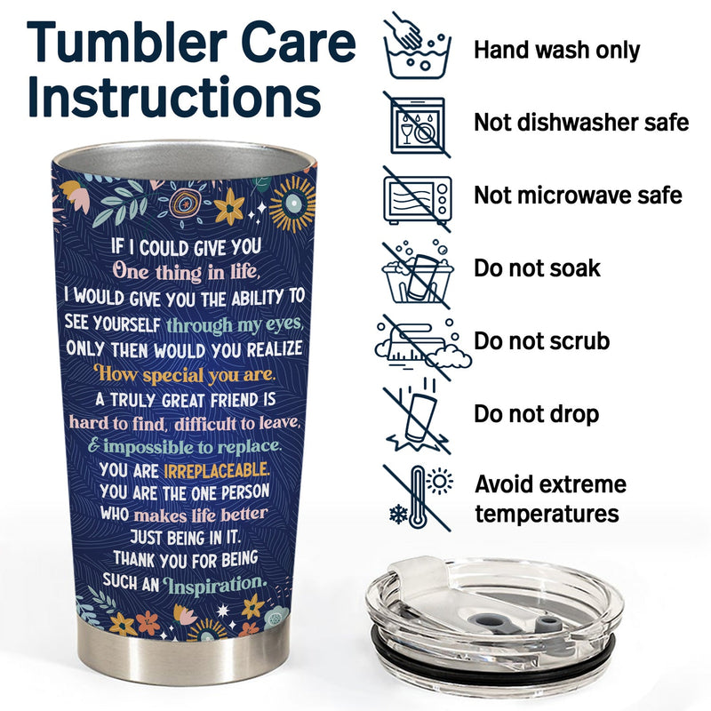 Through My Eyes - Gift For Sisters - Personalized Tumbler