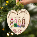 Christmas Congrats On Being My Bestie - Gift For Bestie - Personalized Custom Shaped Wooden Ornament