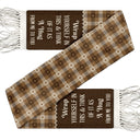 Wrap Yourself Up - Gift For Sisters And Besties - Personalized Wool Scarf With Tassel