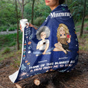 A Hug From Me - Gift For Mother - Personalized Fleece Blanket