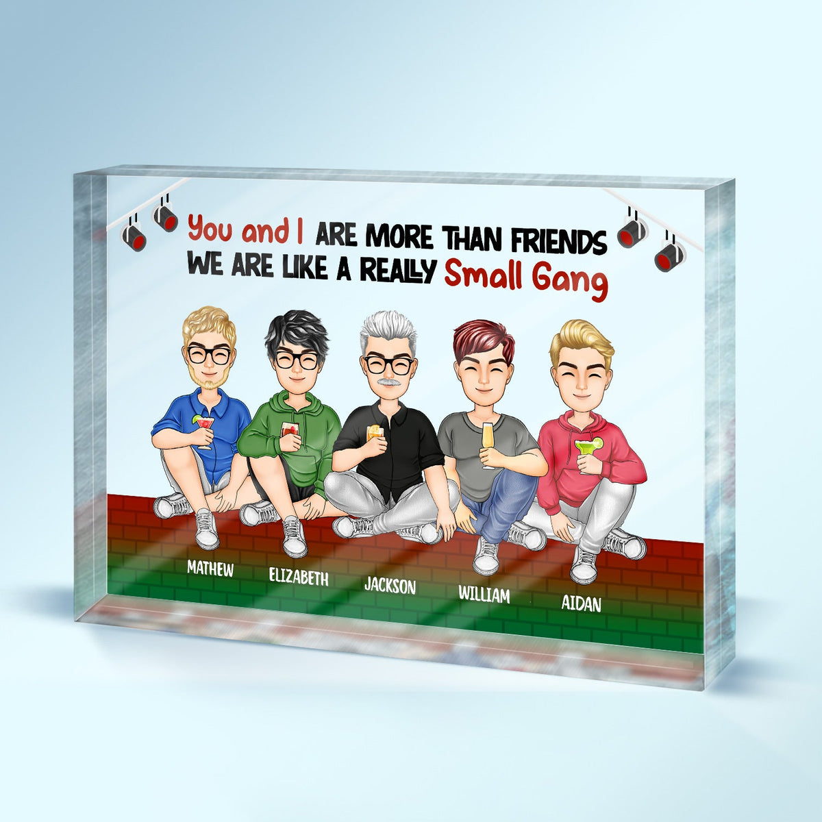 A Really Small Gang - Gift For Besties - Personalized Rectangle Shaped ...