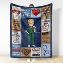 Nurse Daily It's A Beautiful Day - Gift For Nurse - Personalized Fleece Blanket