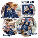 Nurse Daily It's A Beautiful Day - Gift For Nurse - Personalized Fleece Blanket