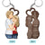 Couple Side View I Choose You - Gift For Couples - Personalized Cutout Wooden Keychain 2 Sides