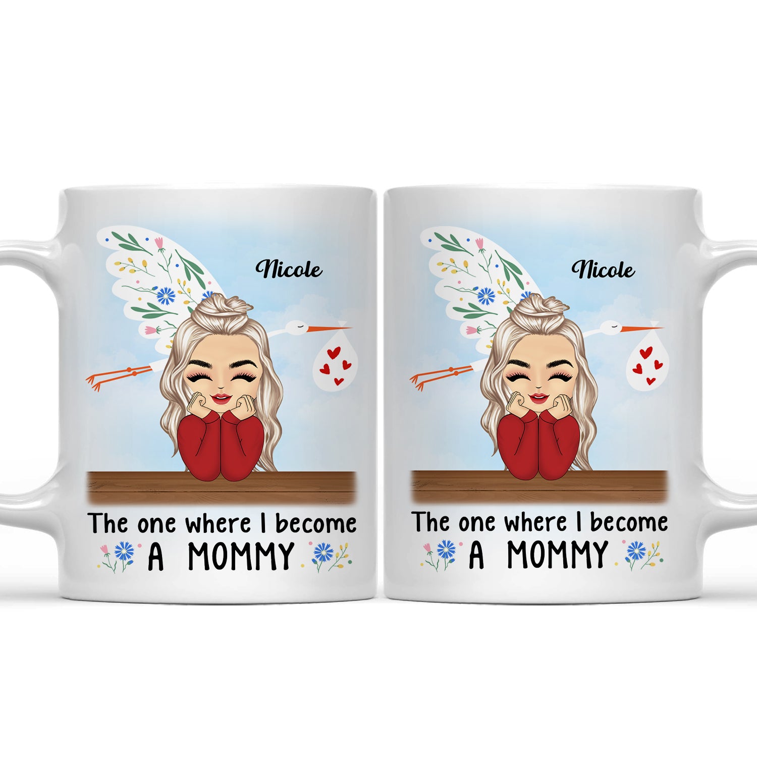 Where I Become Mommy - Gift For Mother To Be - Personalized Mug