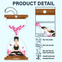Hourglass - Gift For Yoga Lovers - Personalized Acrylic Car Hanger