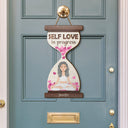 Yoga en cours - Cadeau pour les amateurs de yoga - Panneau en bois personnalisé