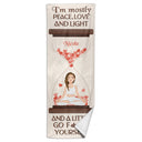 Surtout la paix, l'amour et la lumière - Cadeau pour les amateurs de yoga - Serviette de yoga personnalisée