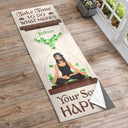 Surtout la paix, l'amour et la lumière - Cadeau pour les amateurs de yoga - Serviette de yoga personnalisée