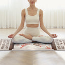 Surtout la paix, l'amour et la lumière - Cadeau pour les amateurs de yoga - Serviette de yoga personnalisée