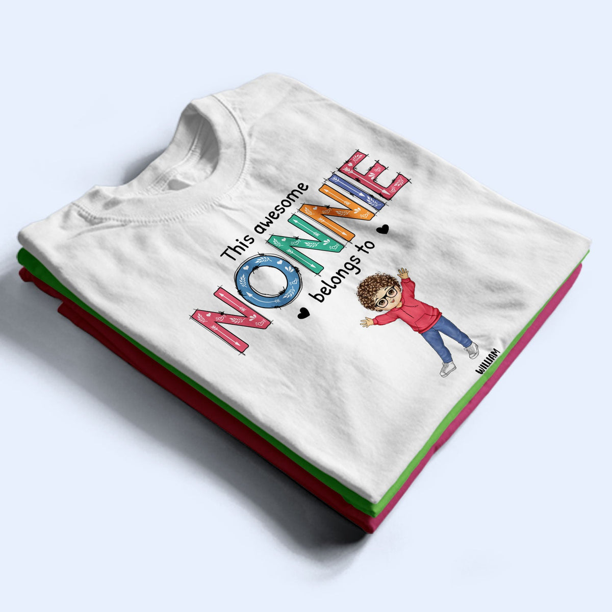 This Awesome Nana Belongs To - Gift For Mother, Grandma - Personalized T Shirt