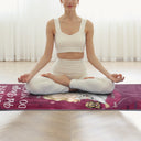 Yoga Drink Wine Pet Dogs - Gift For Dog Mom - Personalized Yoga Towel