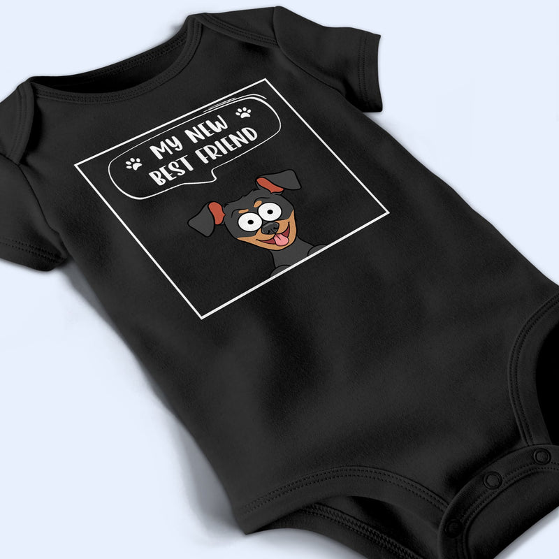 Dog Lovers New Best Friends - Gift For Baby, Baby Shower, New Born - Personalized Baby Onesie