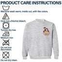 Portrait photo personnalisé sur une ligne - Cadeau pour vous-même, votre famille, vos couples, les amoureux des animaux - Sweat-shirt brodé personnalisé