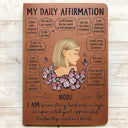 My Daily Affirmation - Gift For Women - Personalized Leather Journal