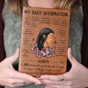 My Daily Affirmation - Gift For Women - Personalized Leather Journal