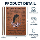 My Daily Affirmation - Gift For Women - Personalized Leather Journal
