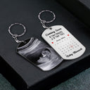 Custom Photo Calendar Baby Announcement - Gift For Pregnant Mother - Personalized Aluminum Keychain