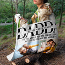 Custom Photo To Us You Are The World - Gift For Father - Personalized Fleece Blanket, Sherpa Blanket