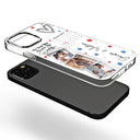 Calendar The Day You Became Our Daddy - Gift For Father - 3D Inflated Effect Printed, Personalized Clear Phone Case