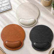 Gift For Husband,Gift For Boyfriend,Gift For Yourself,Gift For Women,Gift For Men,Gift For Grandpa,Gift For Father,Non-Eng,Icon,Confident - Vintage Monogram Initial Name - Personalized Leather Mouse Pad
