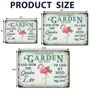And Find My Soul Garden Floral Art - Birthday, Housewarming Gift For Her, Him, Gardener, Outdoor Decor - Personalized Custom Classic Metal Signs