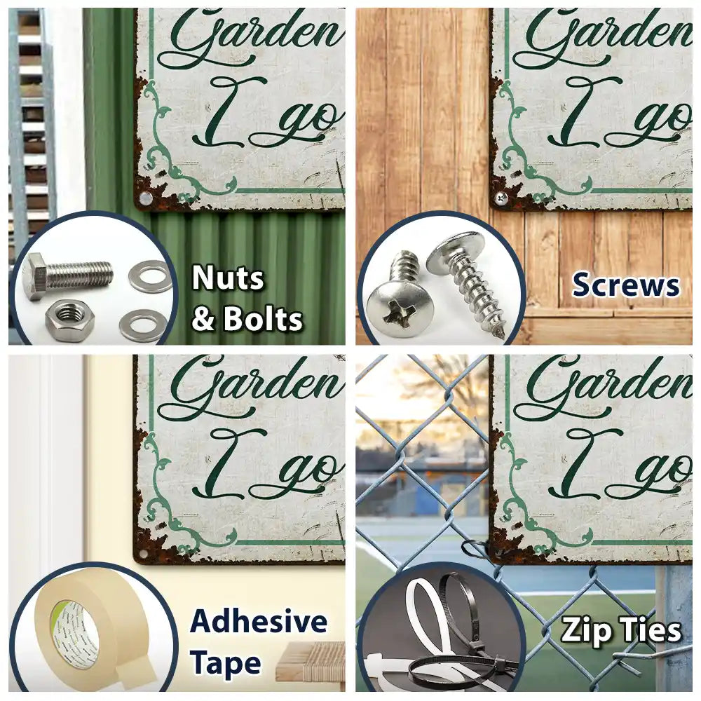 And Find My Soul Garden Floral Art - Birthday, Housewarming Gift For Her, Him, Gardener, Outdoor Decor - Personalized Custom Classic Metal Signs