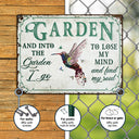 Wander Prints Gift For Gardening Lovers - Hummingbird Rustic Metal Signs - Yard Decor, Birthday, Housewarming Gift AZCS