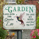 Wander Prints Gift For Gardening Lovers - Hummingbird Rustic Metal Signs - Yard Decor, Birthday, Housewarming Gift AZCS