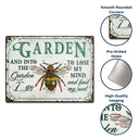 Wander Prints Gift For Gardening Lovers - Bee Rustic Metal Signs - Yard Decor, Birthday, Housewarming Gift AZCS
